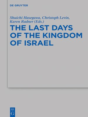 cover image of The Last Days of the Kingdom of Israel